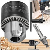 Selbstspannendes Schnellspannfutter, 1.5-13 Mm Schnellspannbohrfutter Metall, Bohrfutter Chucks Sds Plus Adapter, Bohrfutter Sechskant Schaft, 1/2' x von KEYOUNG
