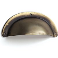 Muschelgriff für Möbel Klassischer Stil Aus Stahl Altes Lederfinish Abstand zwischen den Punkten: 76 mm Muschelgriff für Möbel Klassischer Stil Aus Stahl Altes Lederfinish Abstand zwischen den Punkten: 76 mm von KEYOUNG