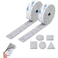 Selbstklebende Filzgleiter, 2 Rollen Selbstklebender Filz für Möbel 100 cm x 2 cm, beliebige Form zuschneidbar, Filzunterlage für Stühle, Selbstklebende Filzgleiter, 2 Rollen Selbstklebender Filz für Möbel 100 cm x 2 cm, beliebige Form zuschneidbar, Filzunterlage für Stühle, von KEYOUNG