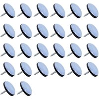 Heguyey - Teflon-Gleiter, 26 Stück Teflon-Gleitpad ø 25 mm Teflon-Möbelgleiter, professionelle Möbelgleiter-Gleitpads mit Nägeln, von HEGUYEY
