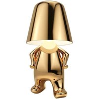 Tischlampe mit Touch Steuerung, Thinker Statue Gold Man Dekorative LED Schreibtischlampe, Charging 3 Helligkeitsstufen Dimmbare Nachttischlampe für Tischlampe mit Touch Steuerung, Thinker Statue Gold Man Dekorative LED Schreibtischlampe, Charging 3 Helligkeitsstufen Dimmbare Nachttischlampe für von KEYOUNG