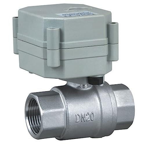 kezhai Dream 3/4" 110-230V AC Motorisierter Kugelhahn, DN20 Edelstahl 2 Drähte Automatische Rückkehr NC Elektrischer Kugelhahn von KEZHAI DREAM