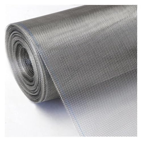 Drahtgitter Feinmaschig, Gewebtes Drahtgeflecht, 16 Mesh-Fenstergitter Anti-Moskito-Insekt Reißfest 1,32 mm Loch Metall Mesh Screen for Fenster, Tür(0.6x9m) von KEuLen