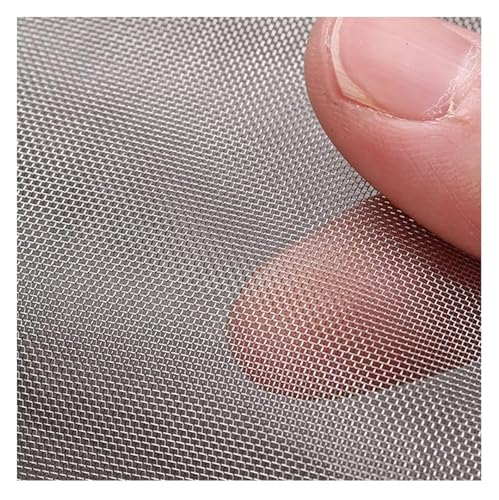 Drahtgitter Feinmaschig, Gewebtes Drahtgeflecht, 60 Mesh 304 Edelstahl Feinsieb Mesh Schränke Drahtnetz for Lüftungsschlitze, Küche, Garten(1x8m) von KEuLen