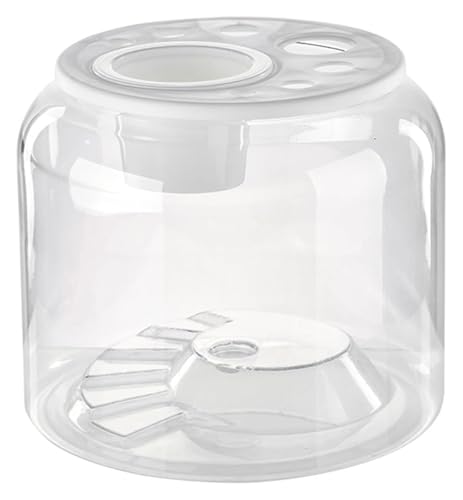 Fischschale, Fischglas, Fischtank, Haushalt Schildkröte Box Mit Deckel Runde Fisch Tank for Wohnzimmer Büro Desktop von KEuLen