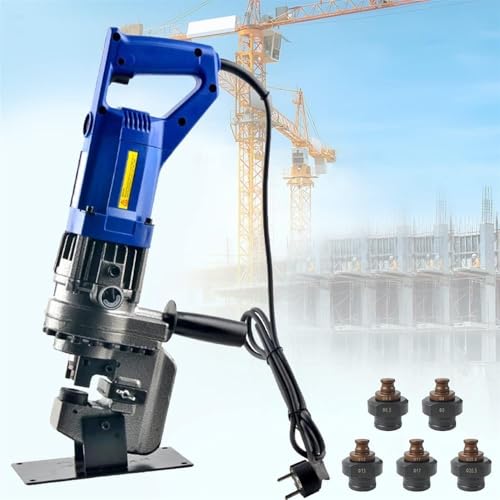 Hydraulischer Bohrer, elektrisch, manuell, aus Metall, mit Matrizen von Φ6,5, Φ9, Φ13, Φ17 und Φ20,5 mm für Eisen-, Kupfer- und Aluminiumplatten (Channelsteel, 110 V) von KEuLen