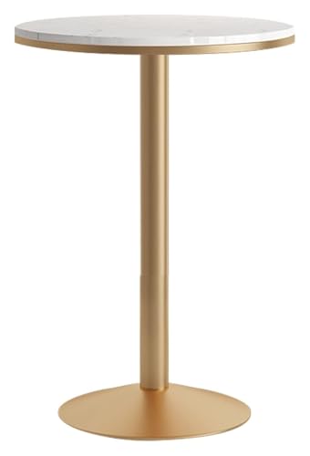 KEuLen Bartisch, Stehtisch, Mobiler runder Kaffee-/Wohnzimmer-/Konferenzraum-/Pub-Tisch mit Metallbasis(75cm/30in) von KEuLen