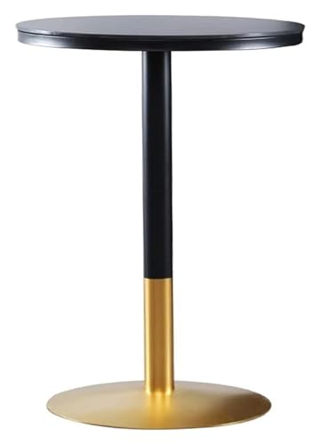 KEuLen Bartisch, Stehtisch, Stehtisch mit Marmorplatte und Gold-/schwarzem Metallbein, for Wohnzimmer/Schlafzimmer(120cm) von KEuLen