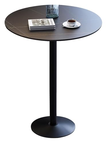 KEuLen Bartisch, Stehtisch, Tragbarer Stehtisch mit Metallbeinen for Café/Restaurant/Dessert(Black(2),41inx23.6in) von KEuLen