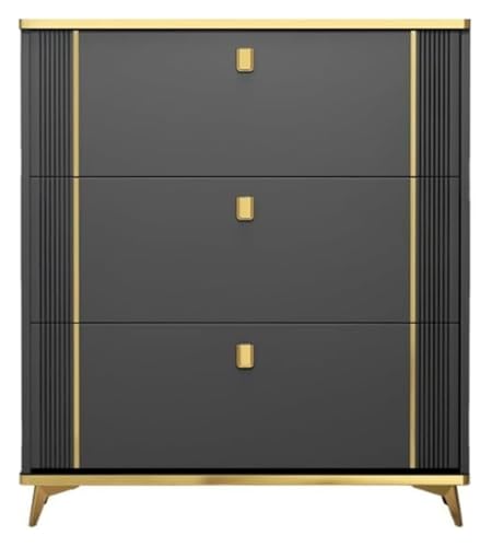 KEuLen Schuhschrank, Schuhkipper, Freistehendes verstecktes Schuhregal for den Eingangsbereich, das Eimer-Schuhschrank kippt(Black,90 * 24 * 120cm) von KEuLen