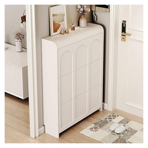 KEuLen Schuhschrank, Schuhkipper, Schmaler Eingangsbereich mit Regal und oberem Fach, freistehende Regale(50 * 17 * 112cm) von KEuLen