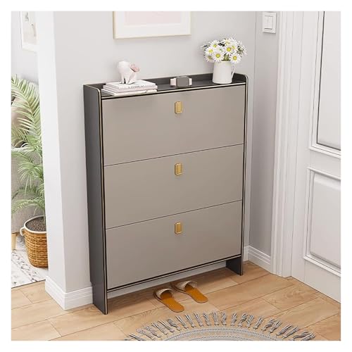 KEuLen Schuhschrank, Schuhkipper, Schuhaufbewahrung for den Eingangsbereich mit oberer Anzeige, schmaler, versteckter Schuhschrank(B,70 * 17 * 120cm) von KEuLen