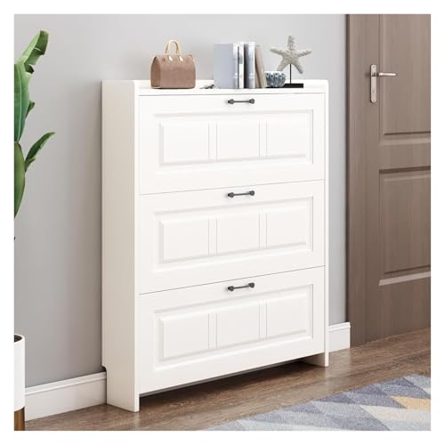 KEuLen Schuhschrank, Schuhkipper, Schuhaufbewahrung mit 3 Klapptüren, Schuhschrank for den Eingangsbereich, for Schlafzimmer, Schlafsaal(85X24X107cm) von KEuLen