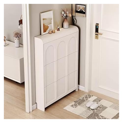 KEuLen Schuhschrank, Schuhkipper, Schuhschrank mit 3 Klappschubladen, for Eingangsbereich und Flur(17cm,80cm) von KEuLen