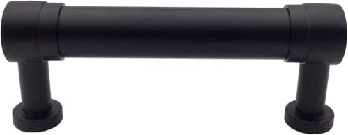 KEuLen Vintage Möbelgriff, Schubladengriffe im Vintage, Kommodengriffe, 25,4 cm CC, mattschwarz, for Schränke, Schubladen, Kommode, Küchengriffe, Hardware(C C: 3.25" (83 mm)) von KEuLen