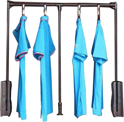 Kleiderlift für Schrank,Kleiderlift für Garderoben Herunterziehbare Kleiderstange, einziehbarer Kleiderbügel, zur Aufbewahrung von Kleidung im Kleiderschrank und Schrank(Black,930-1250mm) von KEuLen