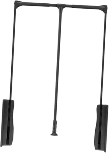 Kleiderlift für Schrank,Kleiderlift für Garderoben Herunterziehbare Kleiderstange, einziehbarer Kleiderbügel zur Aufbewahrung von Kleidung im Kleiderschrank und Schrank(Black,930-1250mm) von KEuLen