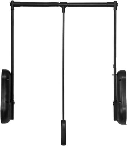 Kleiderlift für Schrank,Kleiderlift für Garderoben Herunterziehbare Kleiderstange, seitlich montierte Kleiderstange, Aluminiumlegierung, for Aufhängen von Kleidung(Black,650-850mm) von KEuLen