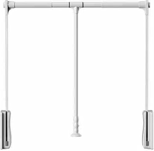 Kleiderlift für Schrank,Kleiderlift für Garderoben Herunterziehbare Kleiderstange, seitlich montierte Kleiderstange, einziehbare Aluminiumlegierung for Aufhängen von Kleidung(Silver,700-930mm) von KEuLen