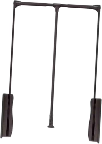 Kleiderlift für Schrank,Kleiderlift für Garderoben Herunterziehbare Kleiderstange, seitlich montierte Kleiderstange, zur Aufbewahrung von Kleidung im Kleiderschrank und Schrank(Brown,930-1250mm) von KEuLen