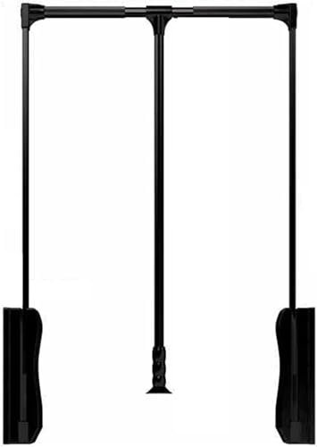 Kleiderlift für Schrank,Kleiderlift für Garderoben Herunterziehbare Kleiderstange, verstellbare seitlich montierte Kleiderstange, for Kleiderschrank und Aufbewahrung(Black,700-930mm) von KEuLen