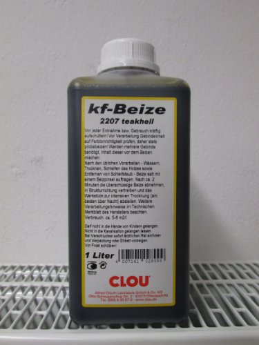 Clou kf - Beize - mittelgrau 2258 - 1000 ml / 1 ltr. - Foto ist ein Beispiel von CLOU