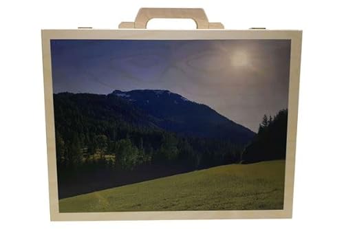 KF-Holz Holzkoffer personalisiert mit Foto (XL) von KF-Holz