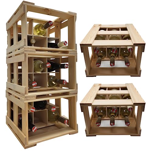 KF-Holz Weinträger Holz - Weinregal Holz - Weinaufbewahrung Keller - Flaschenträger Holz - Weinregel handgemacht KF-Holz Weinträger Holz - Weinregal Holz - Weinaufbewahrung Keller - Flaschenträger Holz - Weinregel handgemacht von KF-Holz