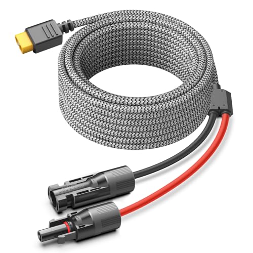 KFD Solarkabel Solarladekabel Solarstecker auf XT60 für EF Ecoflow Delta 2 Pro Max River Solarpanel Charging Cable Verlängerungskabel ALLPOWERS S2000 Pro Tragbare Powerstation & Solar Generator 3,5M von KFD