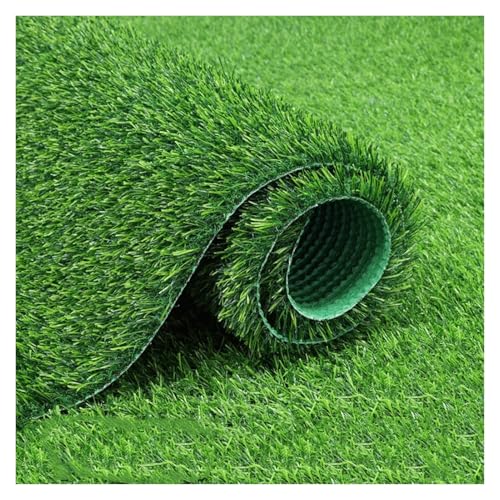 KFDDO Kunstgras Rasenteppich Outdoor Natürlich Und Realistisch Aussehender Rasen für Terrasse Balkon Garten Und Spielplatz(0.5mx3m) von KFDDO
