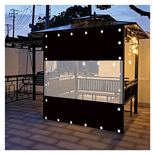 KFDDO Outdoor-Vorhang | Garten-Terrassen-Pavillon-Vorhänge | Garagen-Hitzevorhang Mit Tülle | Wasser- Und Winddicht(2.1x2.2m/6.89x7.22ft) von KFDDO