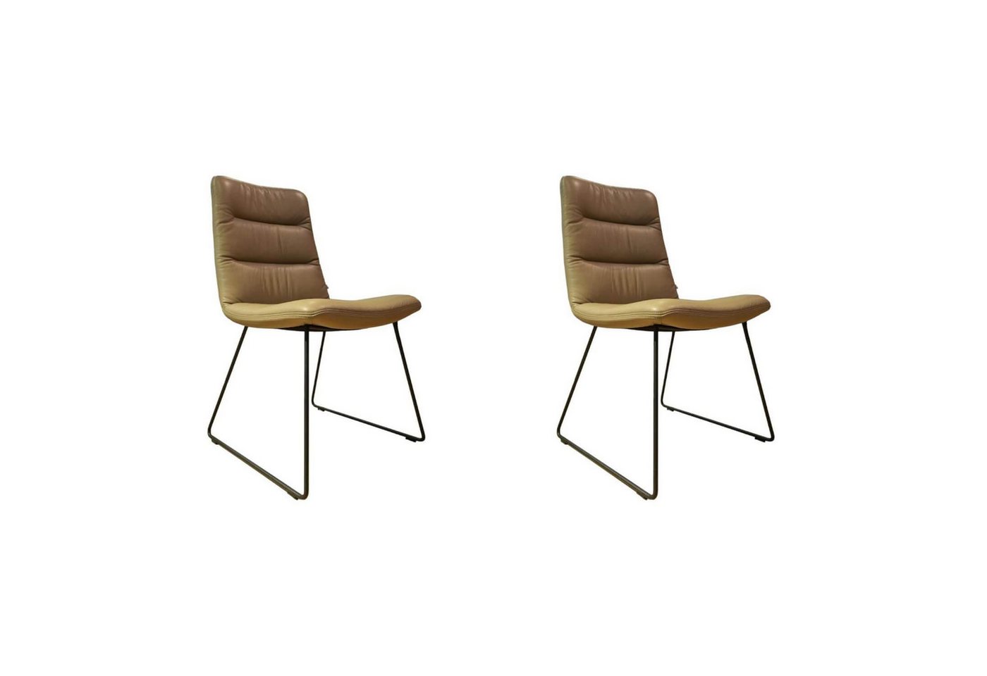 KFF Essgruppe 2er Set Stuhl Arva Light Leder Sauvage Schlammgrau 8103 Braun Grau KFF Essgruppe 2er Set Stuhl Arva Light Leder Sauvage Schlammgrau 8103 Braun Grau von KFF