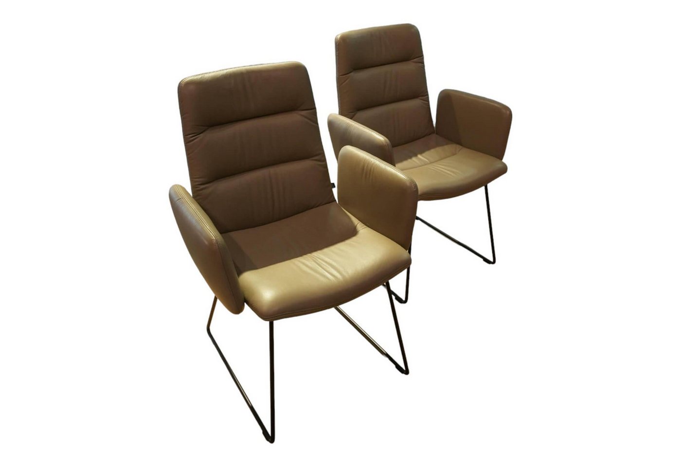 KFF Essgruppe 2er-Set Stuhl Arva Light Leder Sauvage Schlammgrau 8103 KFF Essgruppe 2er-Set Stuhl Arva Light Leder Sauvage Schlammgrau 8103 von KFF