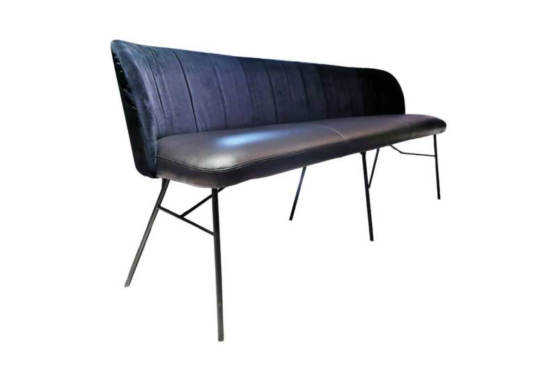 KFF Sitzbank Sitzbank Gaia Casual Leder Belo Horizonte Nero Schwarz Rücken von KFF
