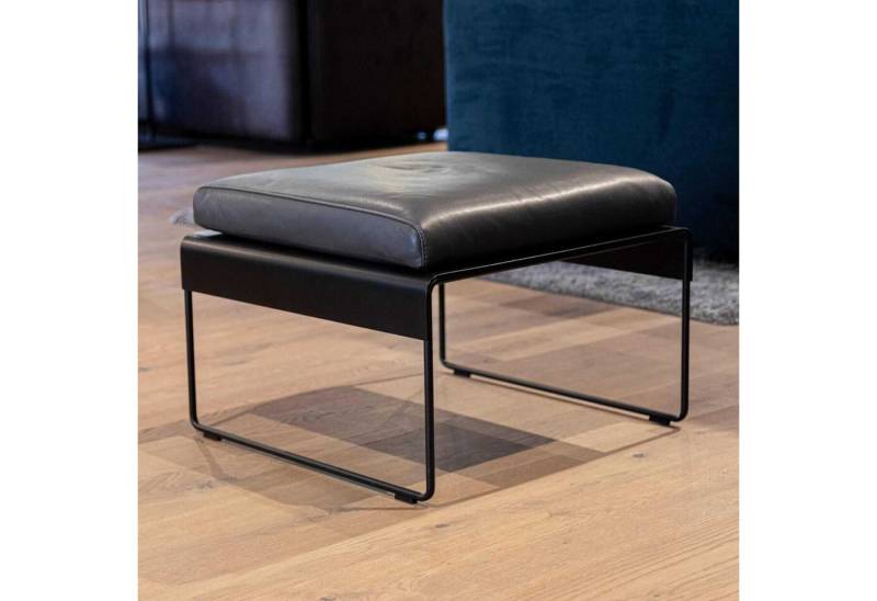 KFF Sitzhocker Hocker Beistelltisch Adhoc Leder Sauvage Anthrazit von KFF