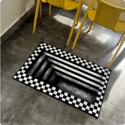 Teppich Für Wohnzimmer, 3D-Vortex-Illusion, Eingang, Fußmatte, Heimdekoration, Küche, Flur, Balkon, Badezimmer, rutschfeste Bodenmatte 40X60CM Teppich Für Wohnzimmer, 3D-Vortex-Illusion, Eingang, Fußmatte, Heimdekoration, Küche, Flur, Balkon, Badezimmer, rutschfeste Bodenmatte 40X60CM von KFGHGH