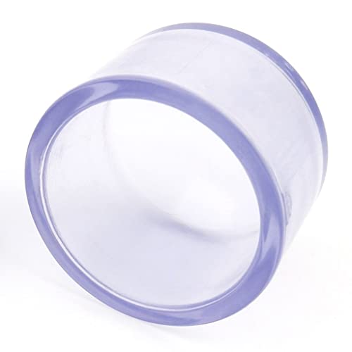 KFGISD, 1 Stück transparente PVC-Rohr-Endkappe, for Aquarium-Teile, Gartenbewässerung, Wasserrohrverbinder, UPVC,Transparente Acrylrohre(Inner Dia 63mm) von KFGISD