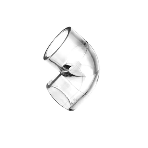 KFGISD, 10 Stück Wasserschlauchadapter aus transparentem Acryl, ID 16 20 25 32 mm, transparenter Acryl-90-Grad-Winkel, Aquarium-Anschluss,Transparente Acrylrohre(25mm) von KFGISD
