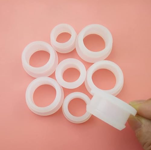KFGISD, 10 Stücke Transparent Silikonkautschuk Snap-On Tülle Lochstopfen 2Mm-30Mm Bung Kabel Wiprotect Bush,Dichtungsstopfen(A10.5Mm(Hole7.5Mm)) von KFGISD