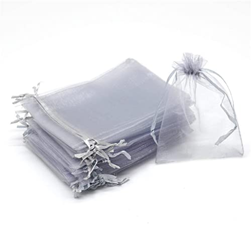KFGISD, 100 Stück Erdbeer-Trauben-Obst-Anbaubeutel, Netzgewebe, Gemüsepflanzenschutzbeutel, for Gartengeräte, Pflanzengartenbedarf,Schaumstoff-Netzhüllen(Light Grey,17x23cm (100 Pcs)) von KFGISD