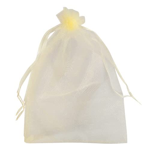 KFGISD, 100PCS Traubenschutzbeutel, for Gartennetzbeutel, landwirtschaftliche Obstgartennetze, Obst- und Gemüsebeutel,Schaumstoff-Netzhüllen(Gold,10 x 15 cm(100PCS)) von KFGISD