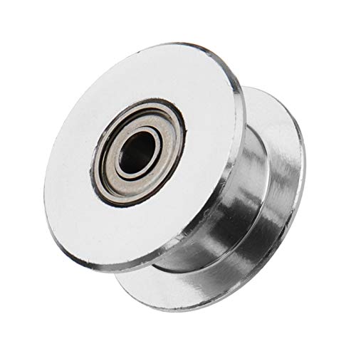 KFGISD, 16 Zähne/20 Zähne GT2 Aluminium, mit/ohne Zahn, for DIY 3D-Drucker-Umlenkrolle,Synchronriemenscheibe(20T without toot) von KFGISD