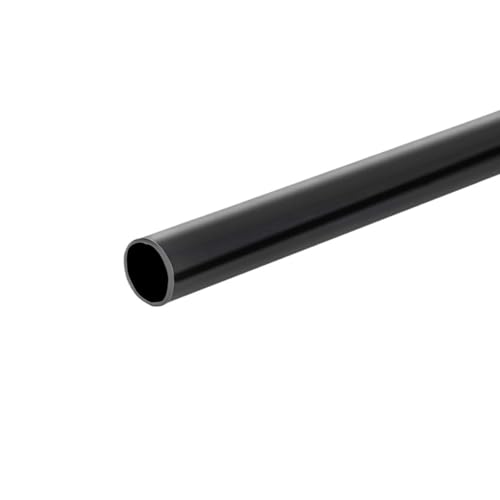 KFGISD, 2 Stück 0,5 m UPVC-Rohr, transparent, blau, 9 Farben, Acrylrohr for Aquarien, Bewässerung von Gärten, Pflanzrahmenbeschläge,Transparente Acrylrohre(Black,32MM*0.5M) von KFGISD