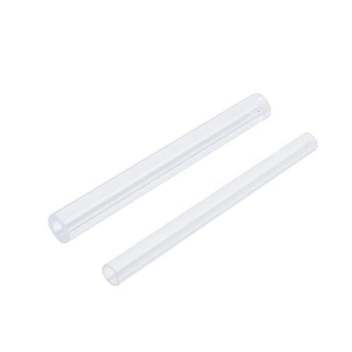 KFGISD, 2 Stück 0,5 m UPVC-Rohr, transparent, blau, 9 Farben, Acrylrohr for Aquarien, Bewässerung von Gärten, Pflanzrahmenbeschläge,Transparente Acrylrohre(Clear,25MM*0.5M) von KFGISD