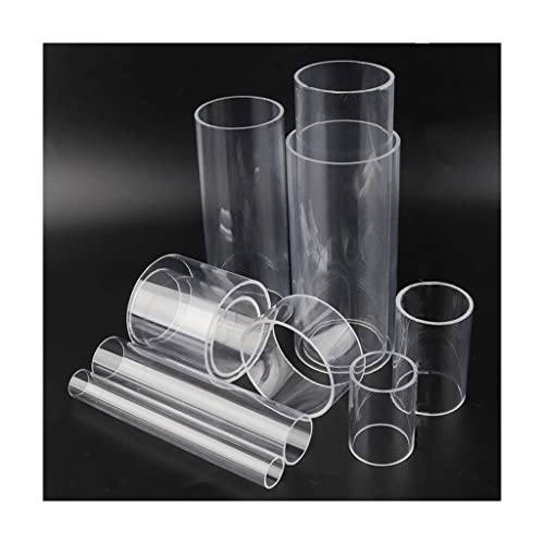 KFGISD, 2 Stück 10 cm hohe transparente Acrylrohre, for DIY-Aquarien, klare Rohrindustrie, transparente Acrylrohre,Transparente Acrylrohre(Outer Dia 25mm) von KFGISD
