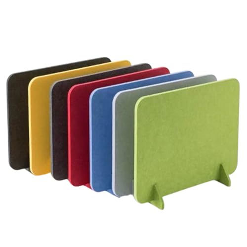 KFGISD, 4 stücke Akustische Freistehende Desktop Partition Filz Bildschirm Akustische, Sound Proof Teiler Splatter Schutz,Schreibtisch-Trennwände(Dark Gray,60 * 120cm) von KFGISD