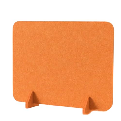 KFGISD, 4-teiliges Filz-Bildschirm-Akustik-Desktop-Proof-Guard-Trennwandbrett for Klassenzimmer-Bibliotheks-Raumtisch,Schreibtisch-Trennwände(Orange,40x60cm) von KFGISD