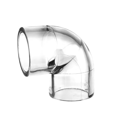 KFGISD, 5 Stück 2-Wege-Acryl-Winkelstück, 90-Grad-Adapter, 16 20 25 mm transparente Acryl-Rohrverbindungen, 90-Grad-Winkelstück,Transparente Acrylrohre(25mm) von KFGISD