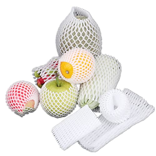 KFGISD, 50 Stück Schaumstoff-Netzhüllentaschen, for stoßfesten Schutz, Transportverpackung, Gemüse, Obst, dicke Netztasche,Schaumstoff-Netzhüllen(17X10CM) von KFGISD