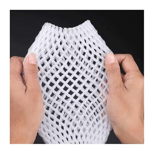 KFGISD, 50 Stück Schaumstoff-Netzhüllentaschen, for stoßfesten Schutz, Transportverpackung, Gemüse, Obst, dicke Netztasche,Schaumstoff-Netzhüllen(6x5CM) von KFGISD